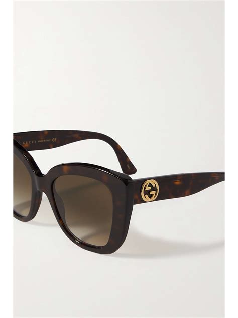 gucci gg 4283|GUCCI Damascato Cat Eye GG 4283/S Sunglasses Tortoise.